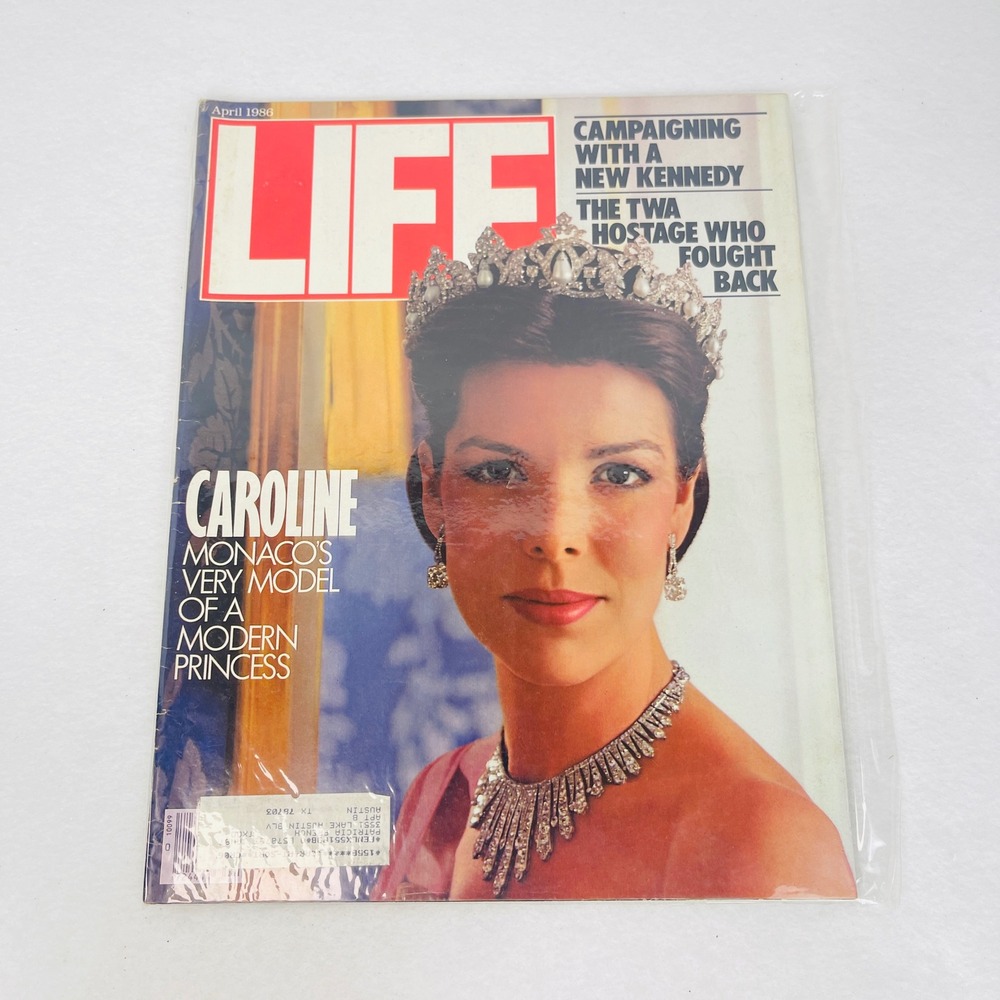 LIFE Magazine April 1986 Princess Caroline of Monaco TWA Hostage New Kennedy